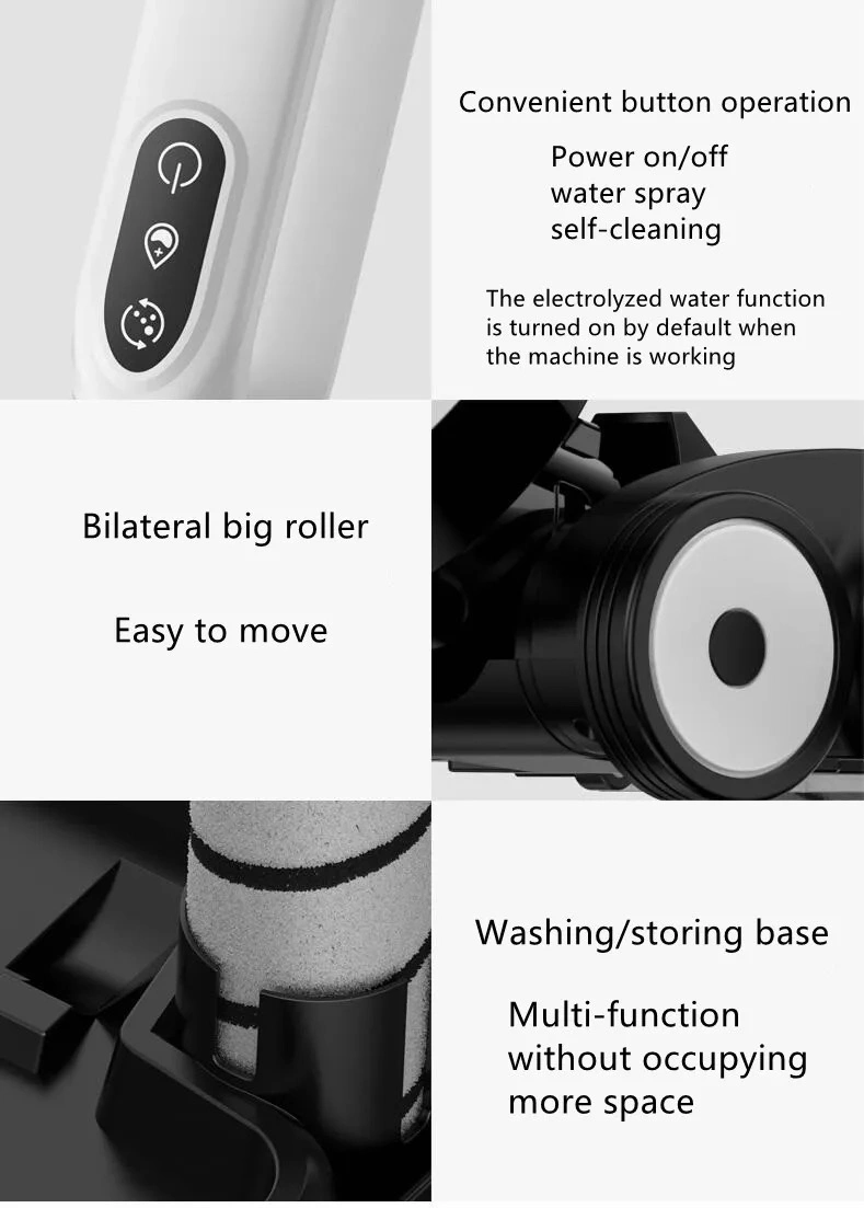 Handheld Rechargeable Cordless Industria Wet and Dry Vacuum Cleaner for Hard Floors